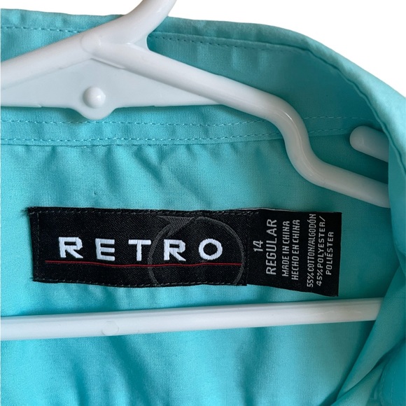 ** 2 for $20**Teen 14 regular Cotten Blend turquoise Dress
Shirt and Tie Set - Picture 6 of 9